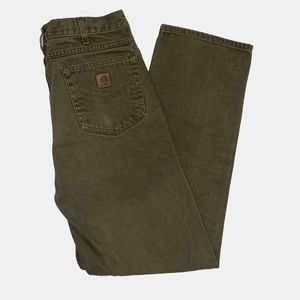 SOLD ON DEPOP - LIKE NEW BROWN CARHARTT PANTS